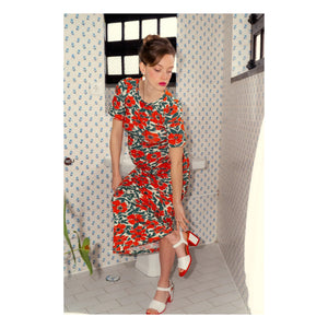 Paloma Collection - Theodora Kırmızı Hamile Elbisesi