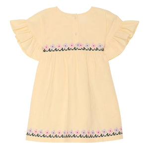 SISSEL EDELBO - Ohio Bio-Baumwollkleid - Kinderkollektion | Hellgelb