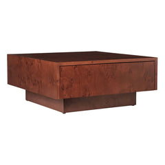 Ferm Living - FSC Blur Storage Beistelltisch mit Holzschublade | Dunkles Holz