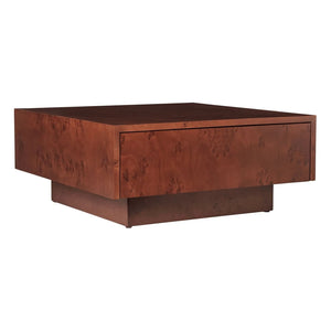 Ferm Living - FSC Blur Storage Beistelltisch mit Holzschublade | Dunkles Holz