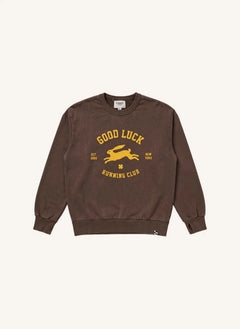 Finger in the nose - "Blow Good Luck" Organic Cotton Sweatshirt | Chocolate