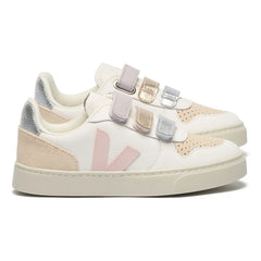 Veja - Scratch Sneakers Küçük V-10 Deri | Fildişi