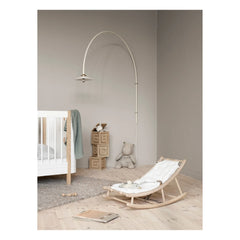 Oliver Furniture - Oak Baby and Toddler Rocking Chair | White