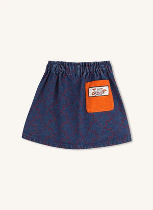 Kenzo - Gonna in denim elasticizzata | Mavi