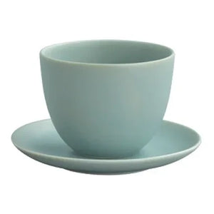 Kinto - Pebble Porcelain Cup and Plate | Green