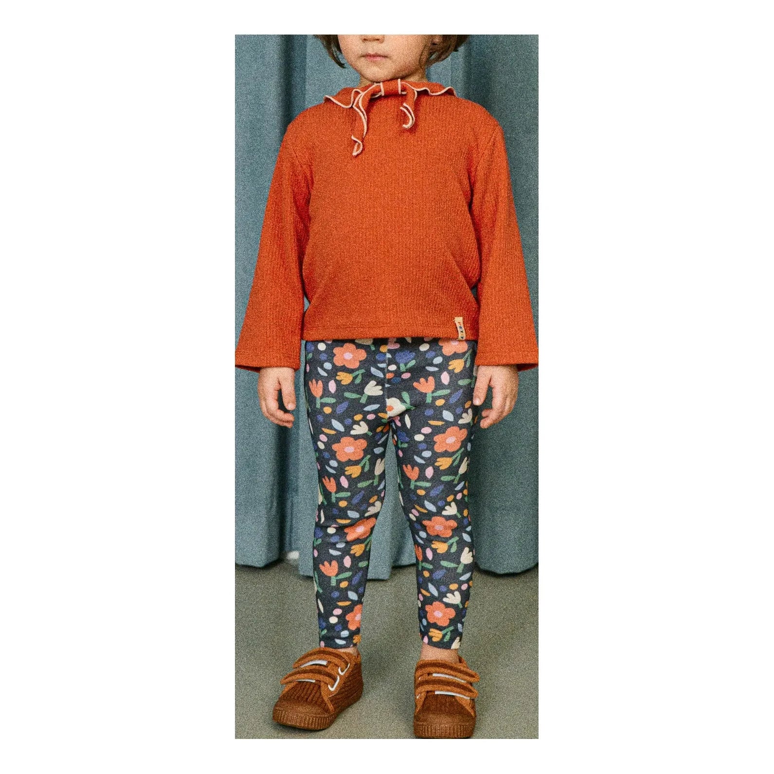 Petit Stella - Leggings con estampado floral | Negro