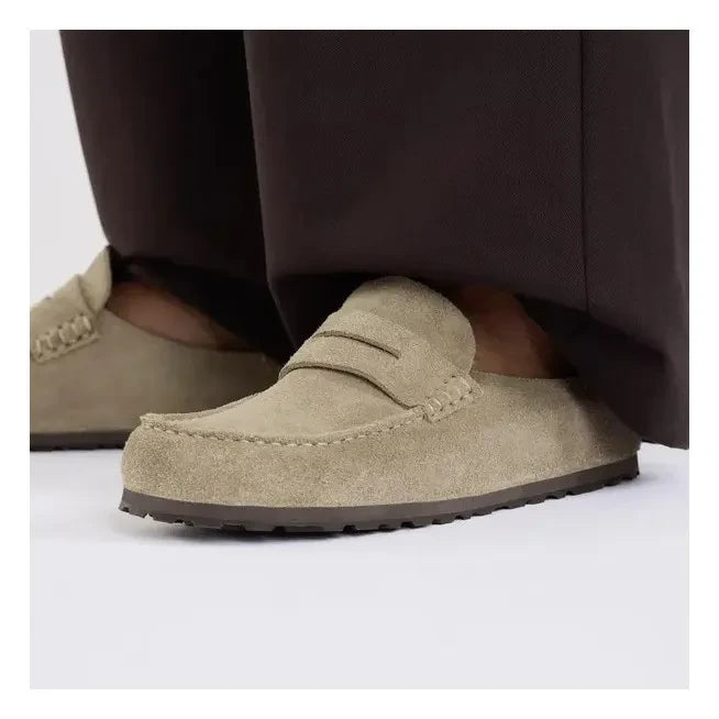 BIRKENSTOCK - Naples Süet Mules | Toprak kahverengi