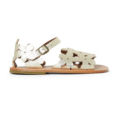 Pèpè - Sandalias caladas florales | Dorado