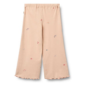 Wheat - Ela Bio-Baumwollhose mit Blumenmuster | Pfirsich