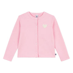 Petit Bateau - Chaqueta de felpa lisa | Rosa