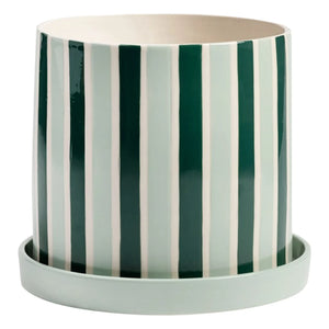 &Klevering - Clash Stripe saksı | Yeşil