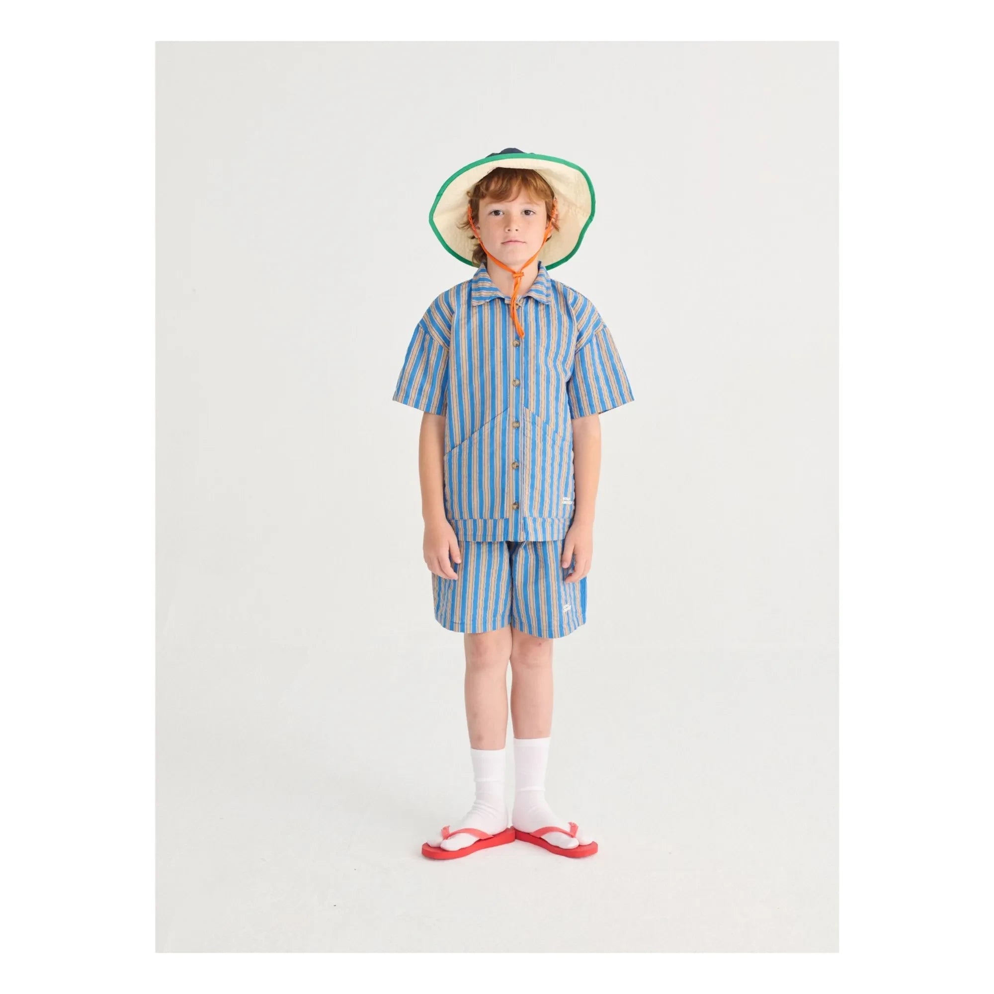 Bobo Choses - Çizgili şort | Mavi