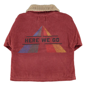 Piupiuchick - Here We Go Kadife Organik Pamuk Ceket | Bordo