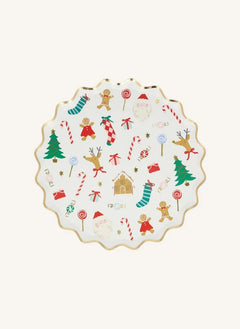 Meri Meri - Joli Noël küçük tabaklar - 8'li set