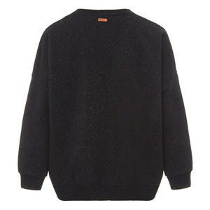 Sessùn – Chebbi Gepunktetes Baumwoll-Sweatshirt | Schwarz