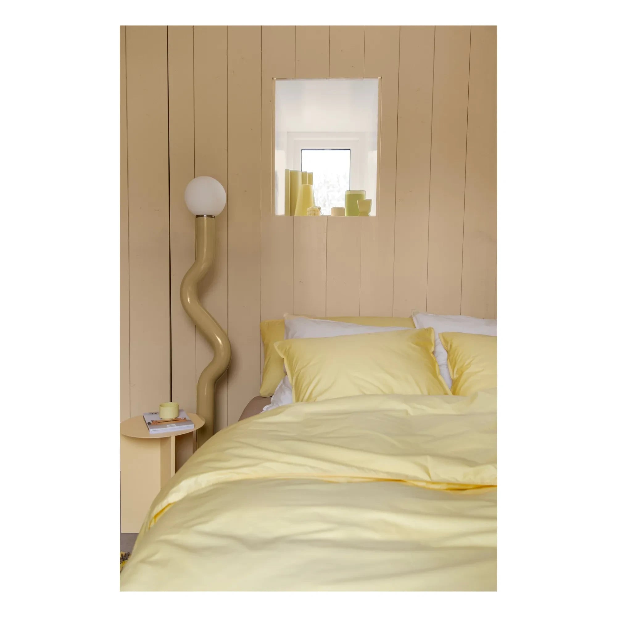 Suite 702 - Organik percale nevresim kılıfı - Tereyağı Sarısı | Sarı