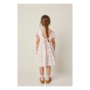 Tocoto Vintage - Cherry-Kleid | Hellrosa