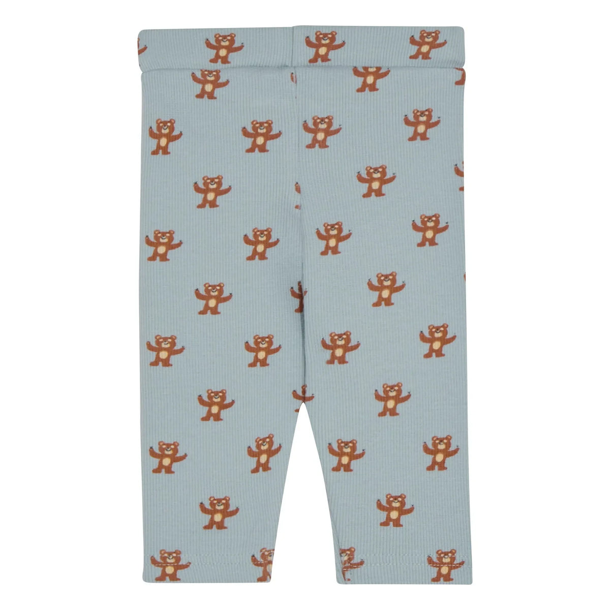 The Campamento - Leggings Teddy Bear Ribbed | Azul Claro