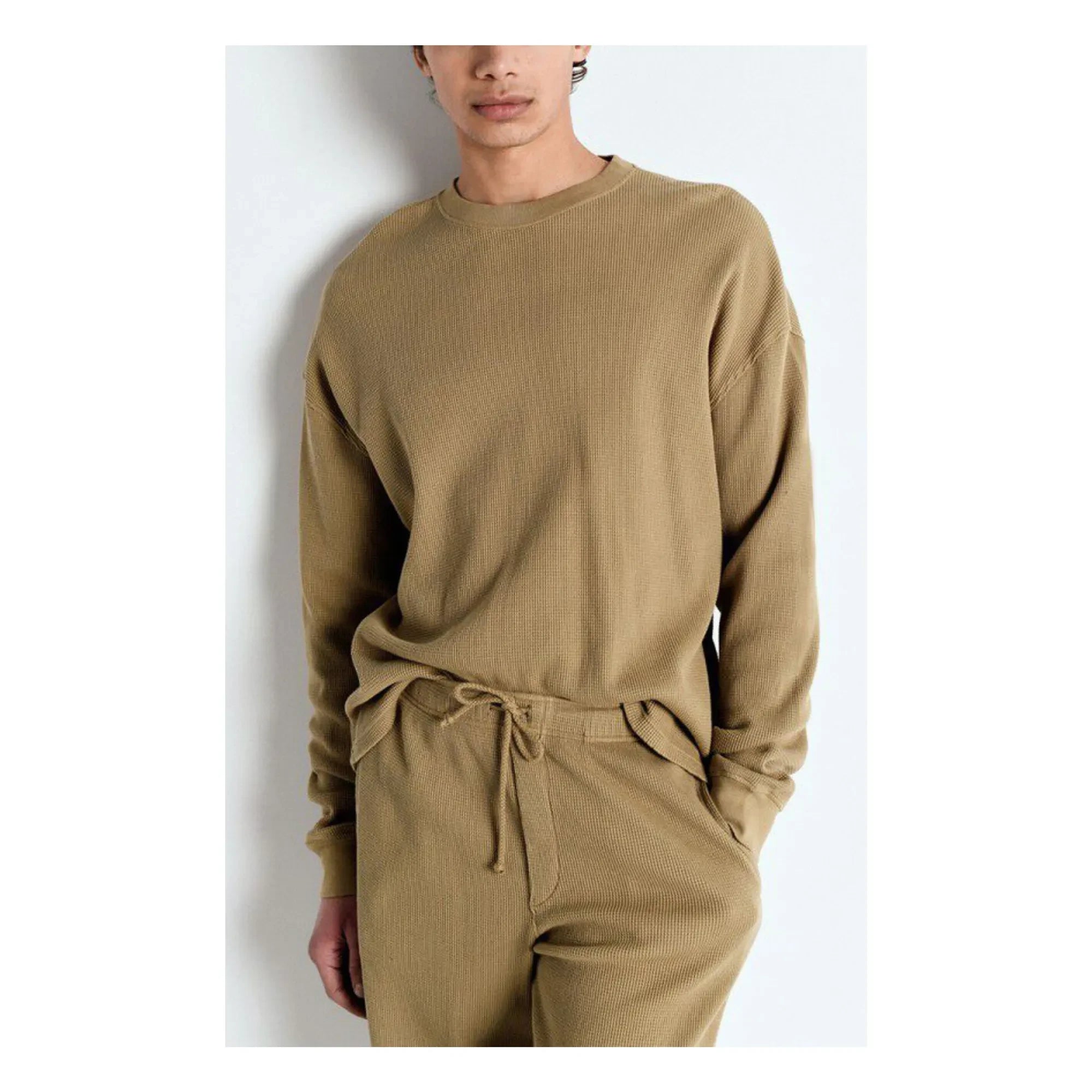 American Vintage - Ryvy organik pamuk sweatshirt | Bej