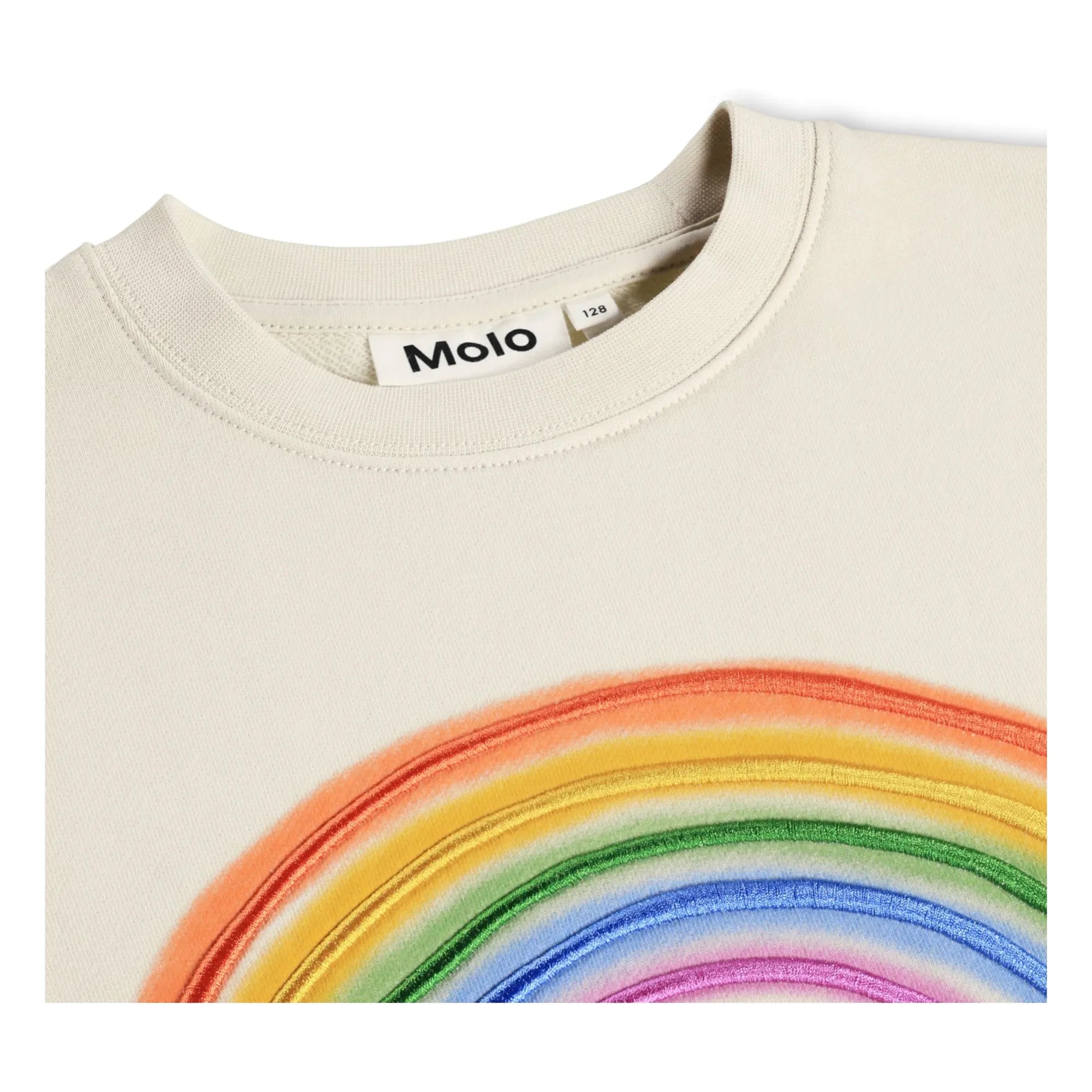 Molo - Monti Rainbow Organik Pamuk Sweatshirt | Ekru