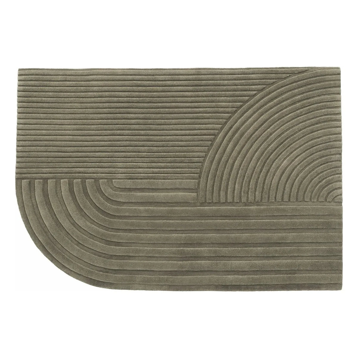Muuto - Relevo yün halı, Studiopepe | Taupe kahverengi