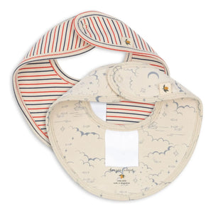 Konges Sløjd - Marino Bandana-Lätzchen - 2er Set | Beige
