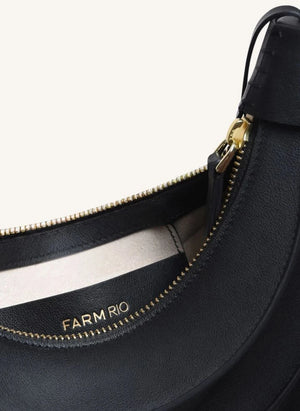 Farm Rio - Banana Kleine Ledertasche | Schwarz