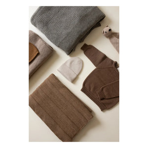 Hvid - Holly Merino Wool Blanket | Chocolate