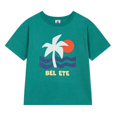 Petit Bateau - Bel Eté organik pamuklu Tişört | Yeşil