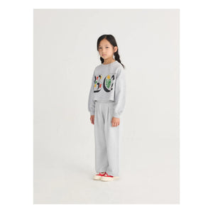 Bobo Choses - Organic Cotton Sweat Crop BC | Grey Melange