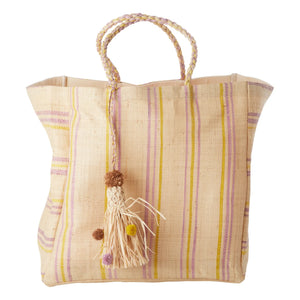 Rice – Raffia Einkaufstasche | Gelb