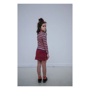 Repose AMS - Organic Cotton Striped Turtleneck Sweater | Purple