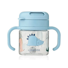Liewood - Kai Tritan Cup with Straw | Dino roar/Sandy