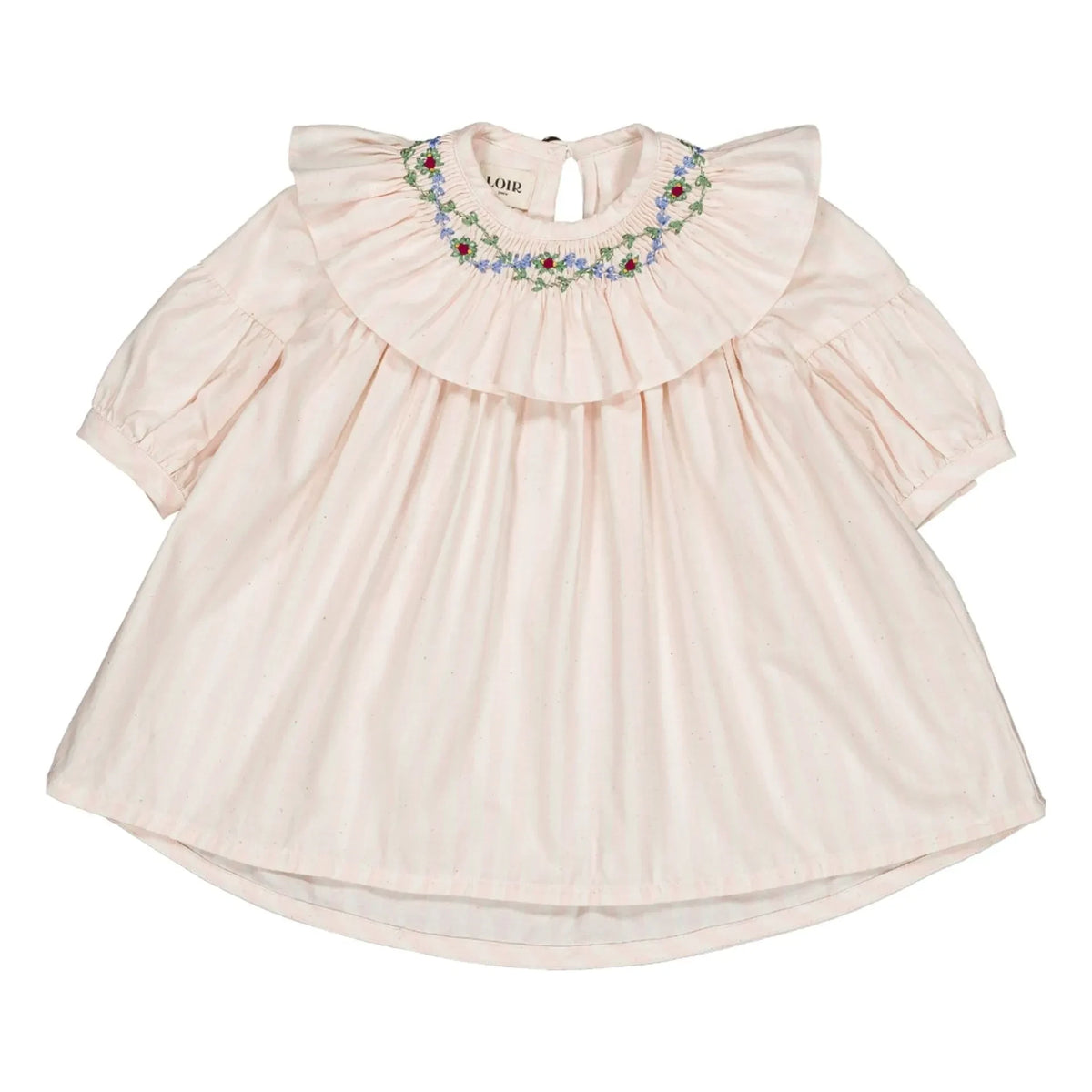 Loir - Bianca Striped Floral Dress | Pink