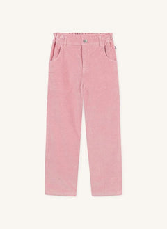 Petit Bateau - Kağıt Kese Pantolon Kadife Organik Pamuk | Pembe
