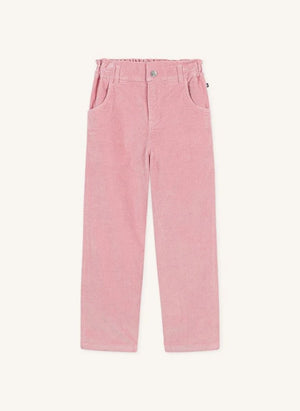 Petit Bateau - Kağıt Kese Pantolon Kadife Organik Pamuk | Pembe
