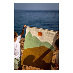 Muskhane - Midday Felt Wall Hanging | Pistachio Green