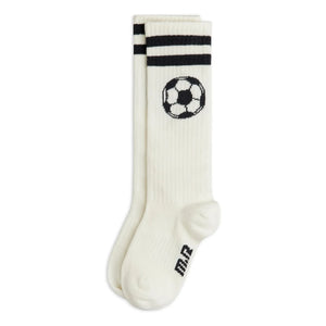 Mini Rodini - Calcetines de fútbol de algodón orgánico | Crudo