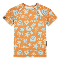Beach & Bandits - UV-Schutz T-Shirt Tropische Brisen Recycelte Fasern | Orange