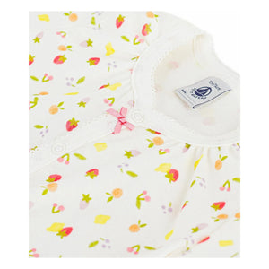 Petit Bateau - Strampler mit Früchten | Ecru