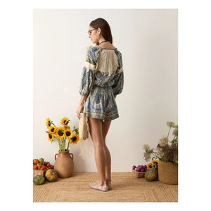 Boteh - Arcadia Leinen-Shorts | Lapislazuli