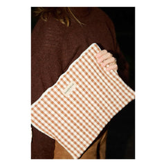 Gabrielle Paris - Gingham Laptop-Hülle Moka | Mocha
