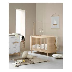 Oliver Furniture - Wood Mini+ Cot and Junior Kit | Oak