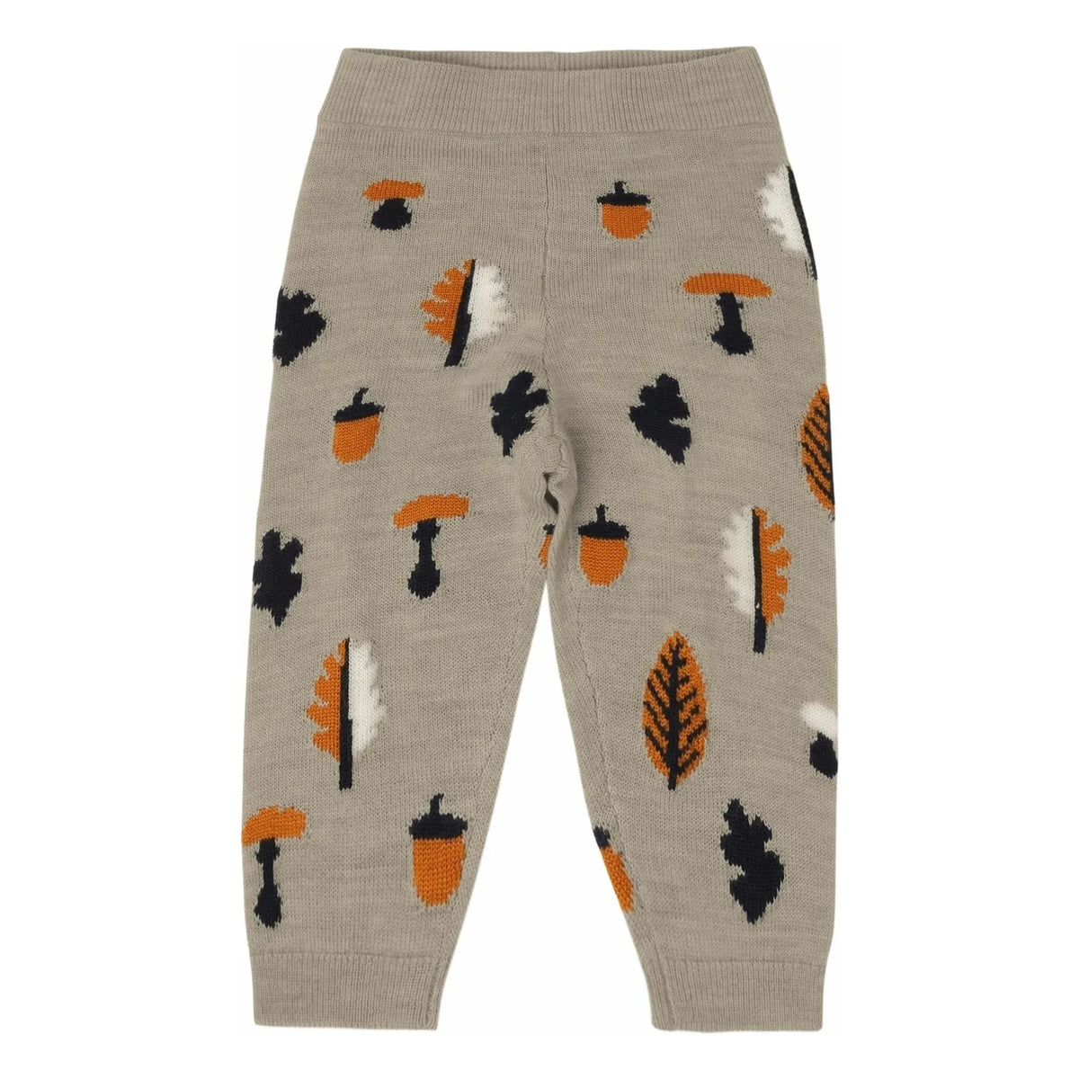 FUB - Pantalones de lana merino jacquard | Heather beige