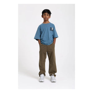 Hundred Pieces - Camiseta de algodón orgánico Finn | Azul