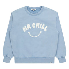 Hundred Pieces - Ryde organik pamuk sweatshirt | Gri mavi