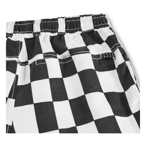 Molo - Pantalones cortos de algodón orgánico Arrow Damier | Negro