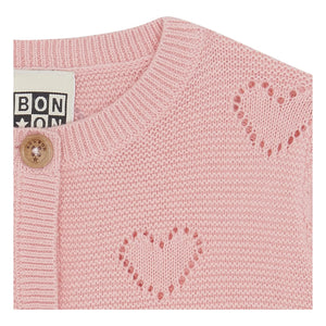 Bonton - Cardigan Lilet Coe Kalpler | Toz Pembe