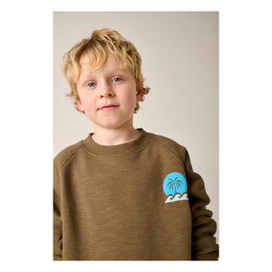 Tumble N'Dry - High Tide organic cotton sweatshirt | Khaki brown