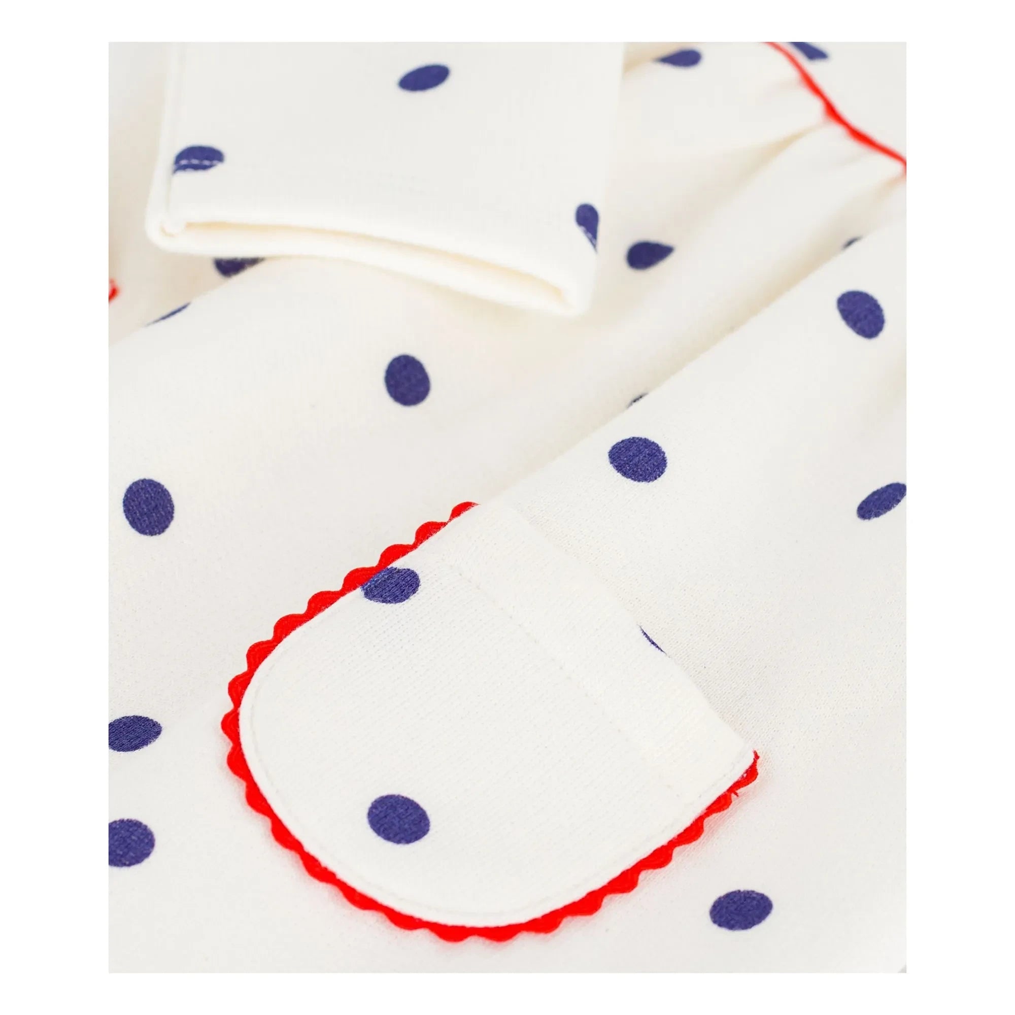 Petit Bateau - Dots Molleton Elbise | Ecru